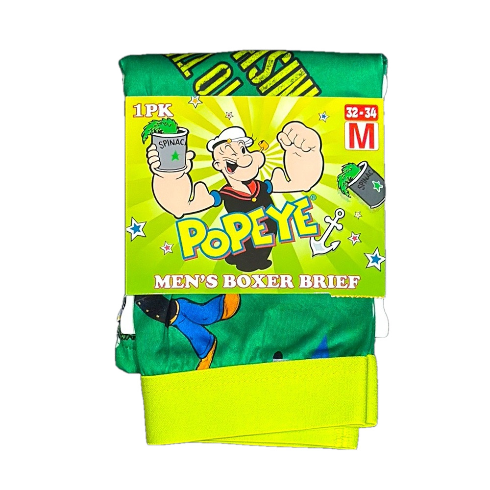Mens Popeye The Sailor Man Licensed Boxer Briefs - Size Medium - NWT